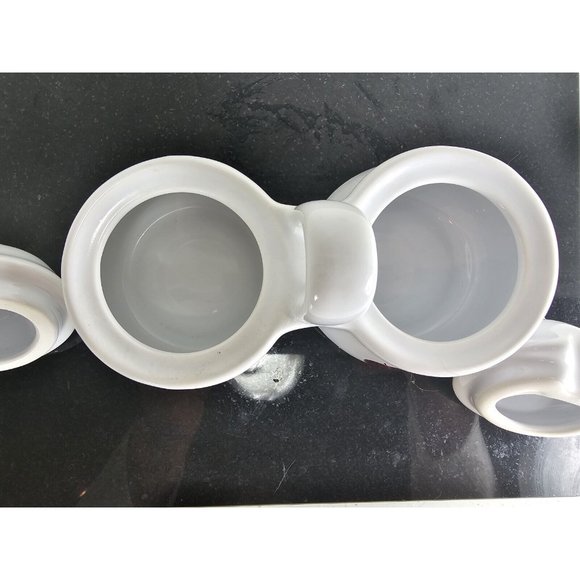 Houston Harvest Gifts Vintage Jam/Jelly Condiments Server Set w/Handle Ceramic - Picture 6 of 7